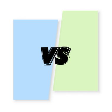 Vs afiş. Ekran karşı. 