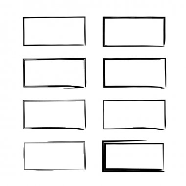 çerçeve kümesi. vektör çizim