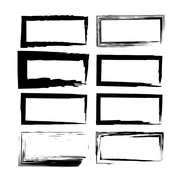Verzameling van grunge frames. vectorillustratie. — Stockvector