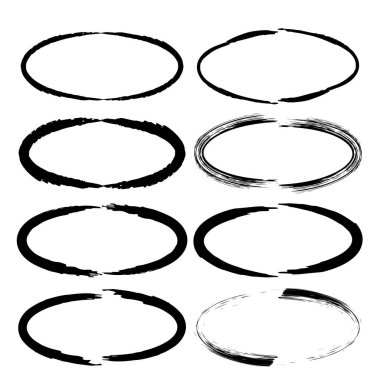 grunge çerçeve kümesi. vektör çizim.