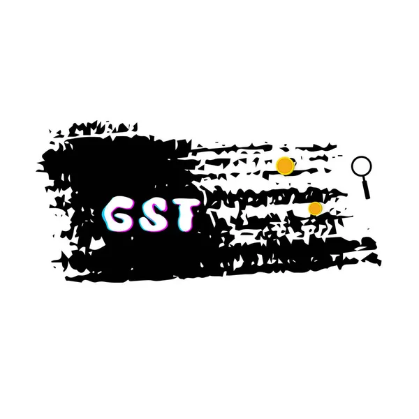 GST κάρτα. Εικονογράφηση διάνυσμα. — Διανυσματικό Αρχείο