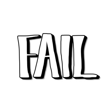 Metin başarısız. Dekorasyon ile el çizilmiş teklif.