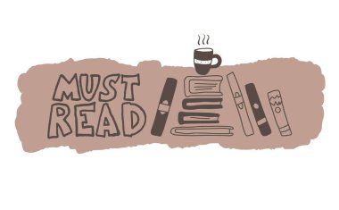 Genç yetişkinler kitap ifadeler ayarlayın. Vektör illustartion