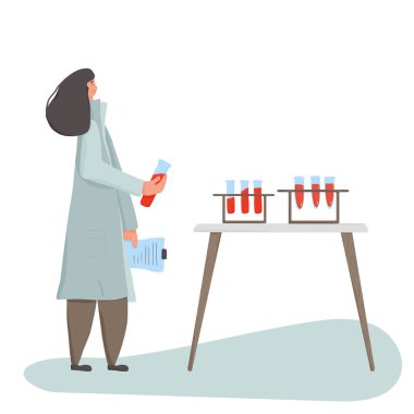 Kan bağışı konsepti. Vektör düz kümesi izole edildi.