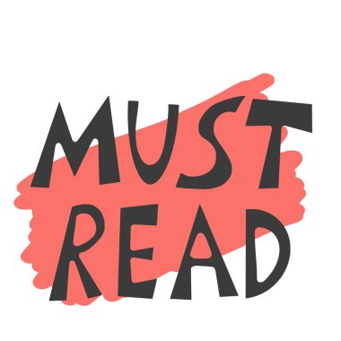 Metin amblemini okumalıyım. Vektör el çizimi alıntı.