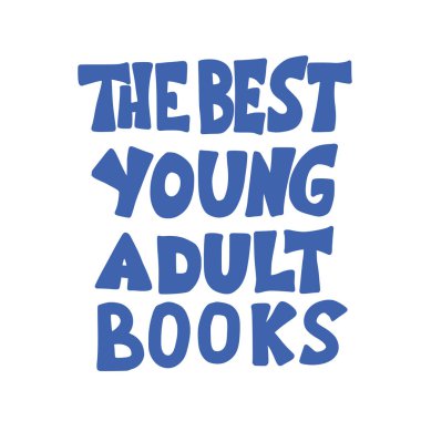 Genç yetişkinler kitap ifadeler ayarlayın. Vektör illustartion