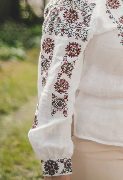 Vyshyvanka adlı ulusal giysili Ukraynalı kadınlar