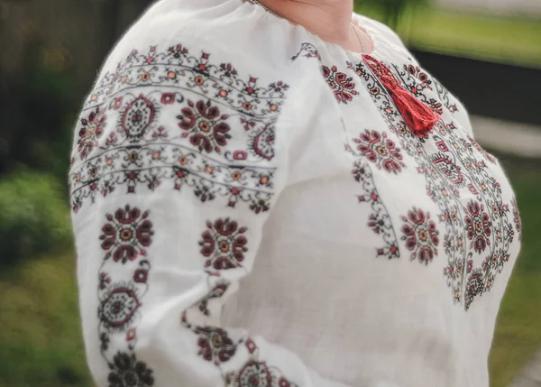 Ukrainian Women National Clothes Named Vyshyvanka — Stock Photo, Image