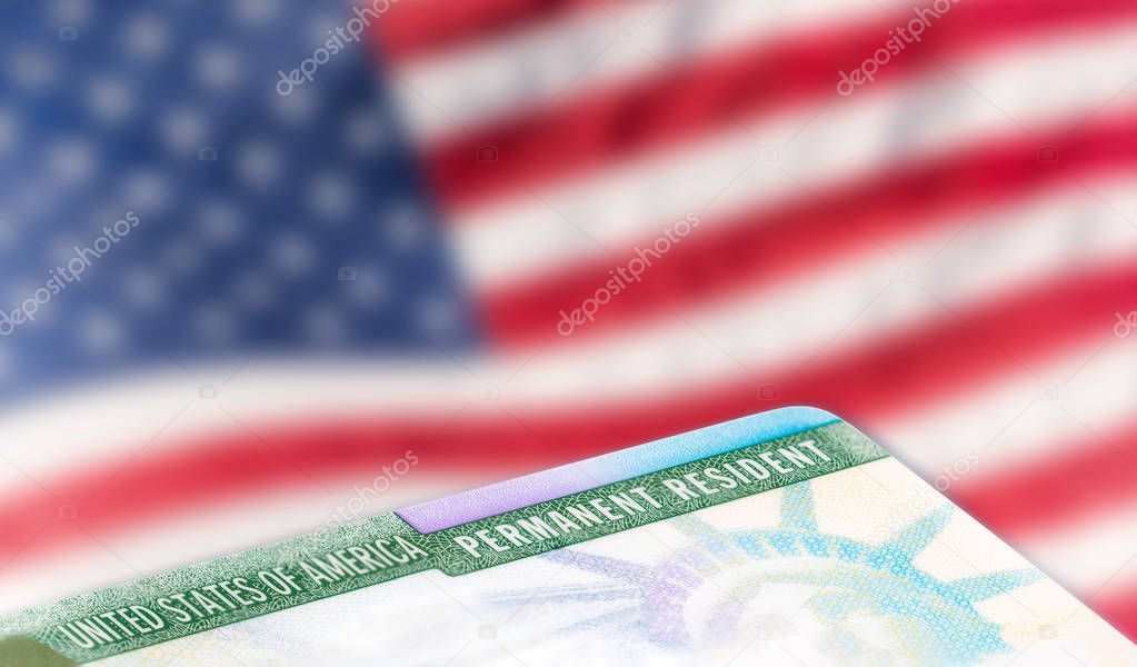 American permanent resident card