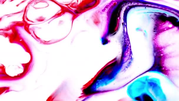Abstraktní Umění Inkoust Barva Výbuch Explodovat Turbulence — Stock video