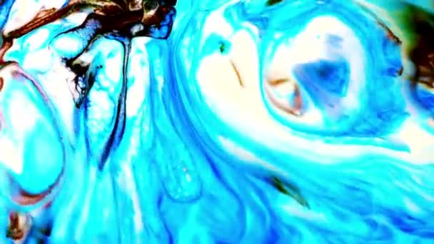 Абстрактные Чернила Paint Blast Turbulence — стоковое видео