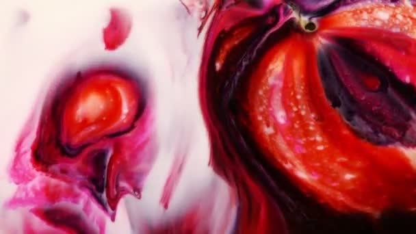 Explosión Pintura Tinta Arte Abstracto Explotar Turbulencia — Vídeos de Stock