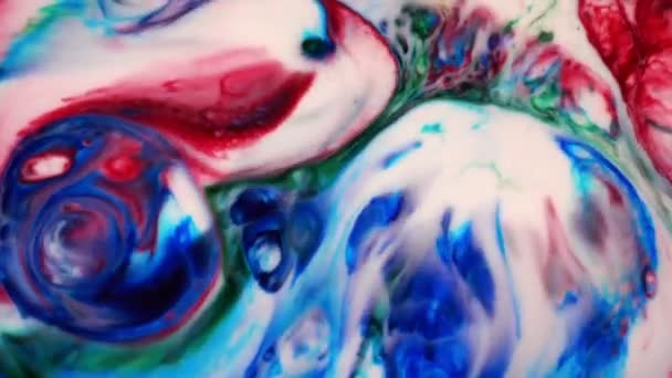 Abstracte Kunst Inkt Verf Blast Ontploffen Turbulentie — Stockvideo