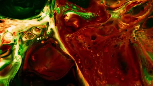 抽象艺术墨水油漆爆炸湍流 — 图库视频影像