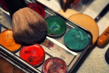 Kalıcı makyaj sanat kozmetik boya fırça araçları