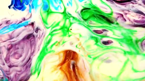 Streszczenie Sztuka Atrament Farba Blast Eksplodować Turbulencji — Wideo stockowe