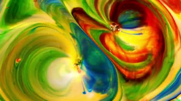 Abstract Art Ink Paint Blast Explode Turbulence — Stock Video