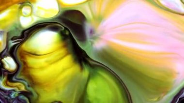 Soyut Renkli Mürekkep Yayılımı