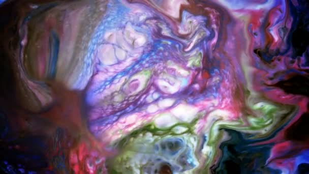 Abstract Diffusione Colorata Dell Inchiostro — Video Stock