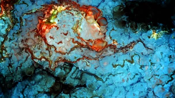 Propagation d'encre colorée abstraite 