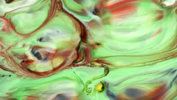 Abstract Diffusione Colorata Dell Inchiostro — Video Stock