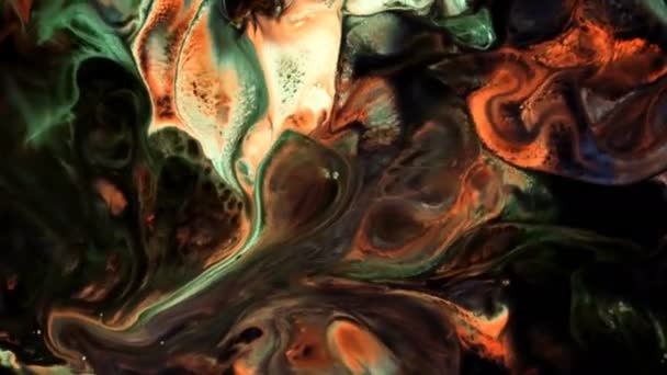 Difusión Tinta Colorida Abstracta — Vídeo de stock