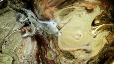 Soyut Renkli Mürekkep Yayılımı