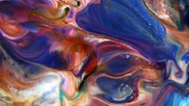 Abstrakte Kunst Tusche Farb Explosion Turbulenzen Explodieren — Stockvideo
