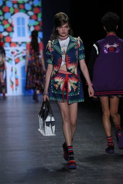 Anna Sui desfile de moda —  Fotos de Stock