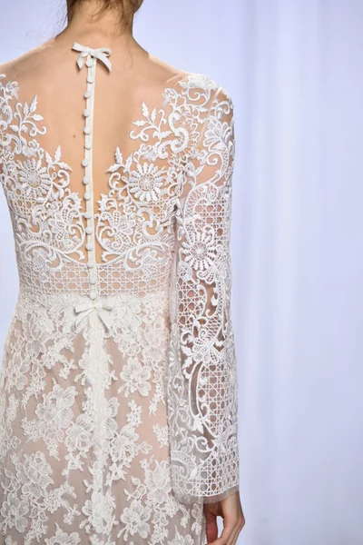 Reem Acra upadek 2017 Bridal kolekcja Pokaż — Zdjęcie stockowe