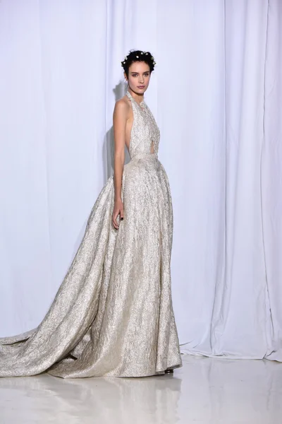 Reem Acra upadek 2017 Bridal kolekcja Pokaż — Zdjęcie stockowe