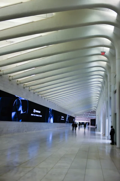 Visual perspective shot of WTC subway station — Stock Photo, Image