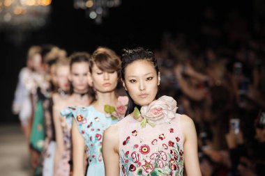 Andrew GN show as part of the Paris Fashion Week clipart