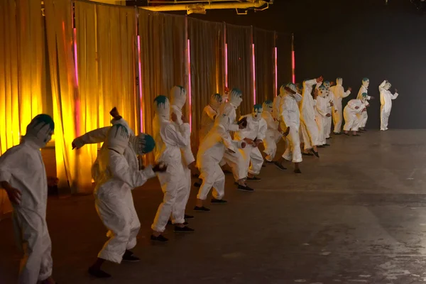 Des danseurs se produisent au défilé de Rochambeau Photos De Stock Libres De Droits