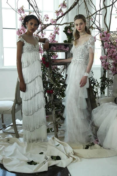 Marchesa bahar/yaz 2018 Couture gelin sunu  