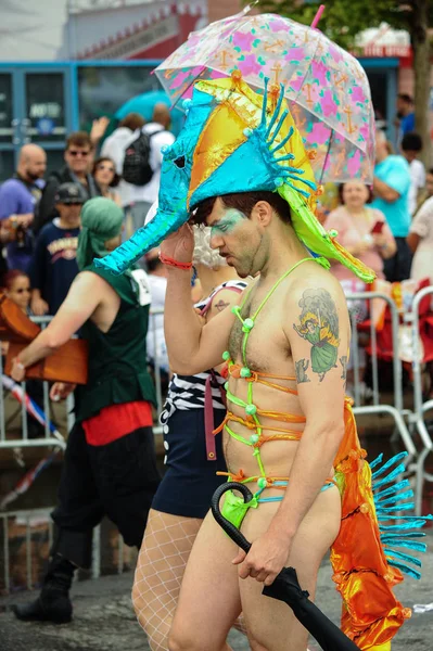 35 yıllık Mermaid Parade — Stok fotoğraf