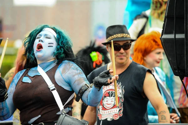 35 yıllık Mermaid Parade — Stok fotoğraf