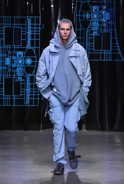 C2h4 show során Nyfw — Stock Fotó