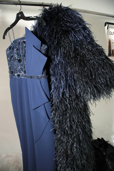 New York September Dresses Backstage Pamella Roland Spring 2018 Collection — Stock Photo, Image