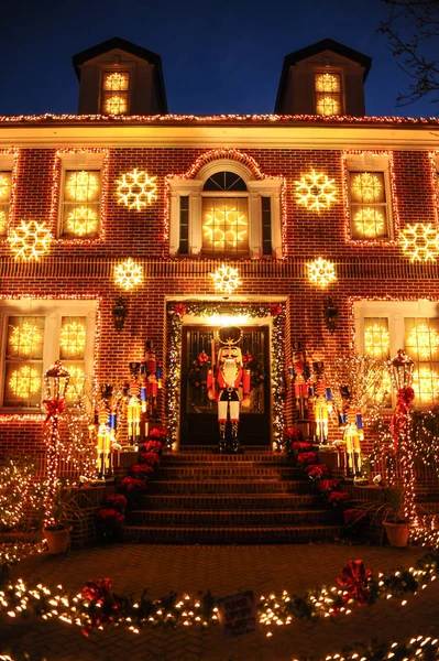 Brooklyn New York December 2017 Dyker Heights Kerstverlichting Het Leukste — Stockfoto