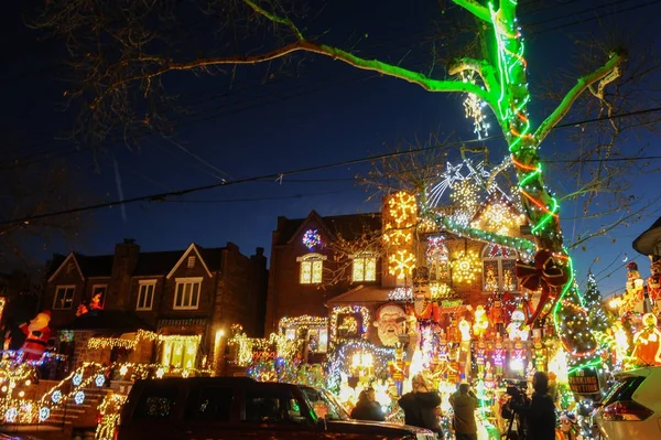 Brooklyn New York December 2017 Dyker Heights Kerstverlichting Het Leukste — Stockfoto