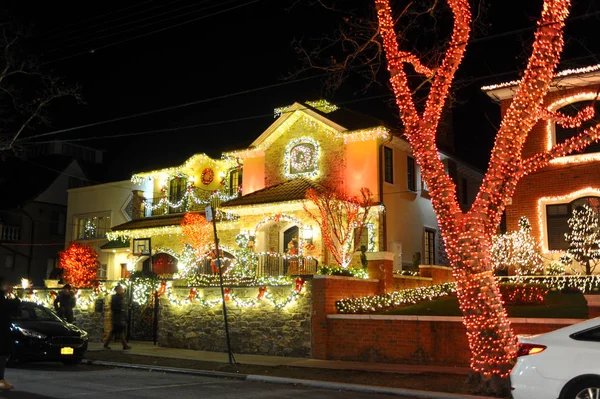 Brooklyn New York December 2017 Dyker Heights Kerstverlichting Het Leukste — Stockfoto