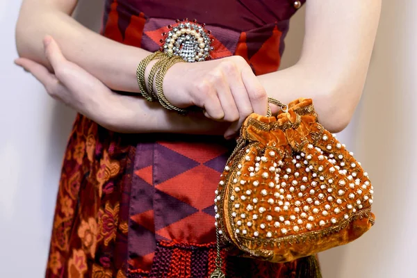 Milan Italy September Model Seen Backstage Ahead Etro Show Milan — Stock Photo, Image