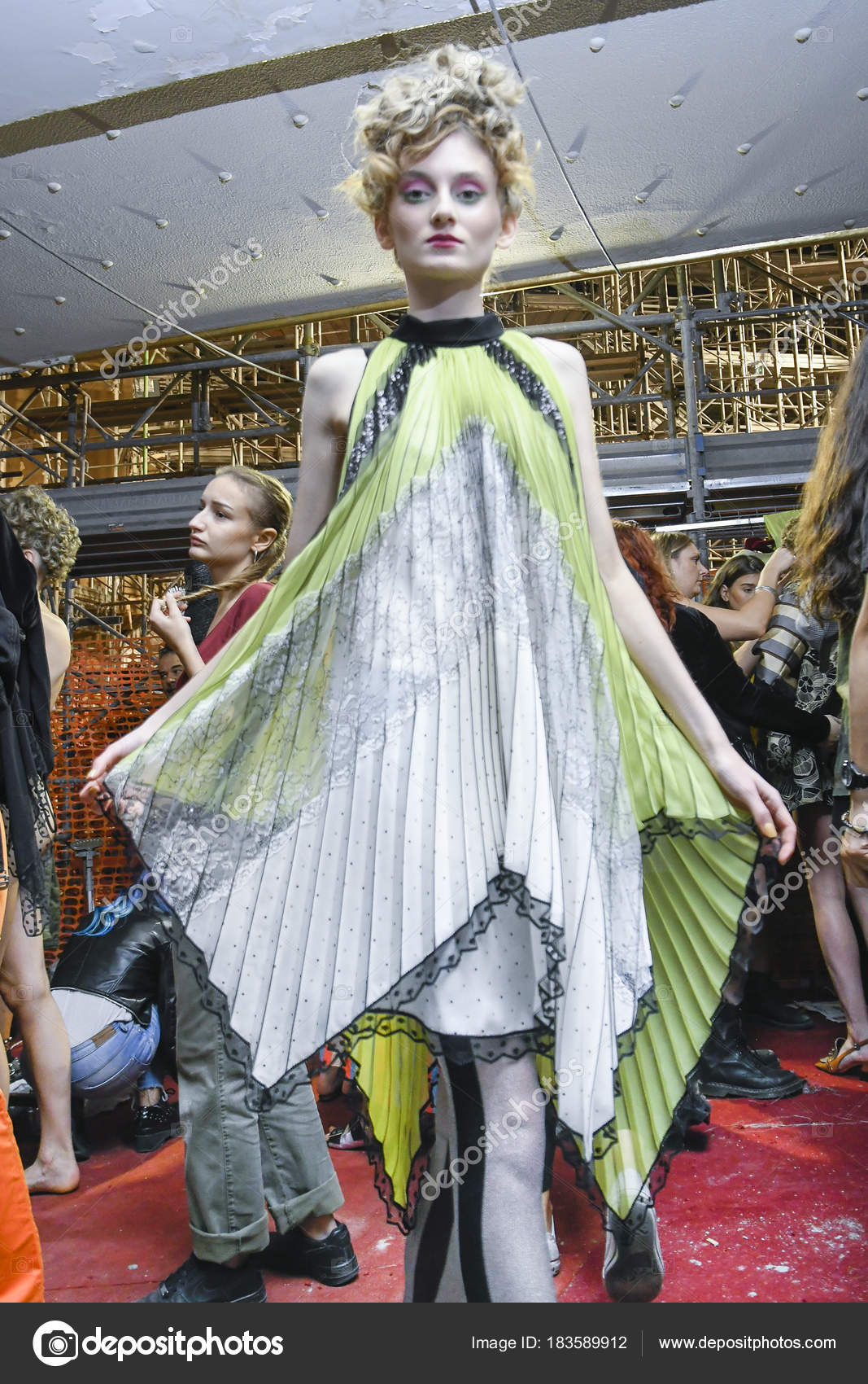 Fashion Show Antonio Marras On Line Milan Italy September Model