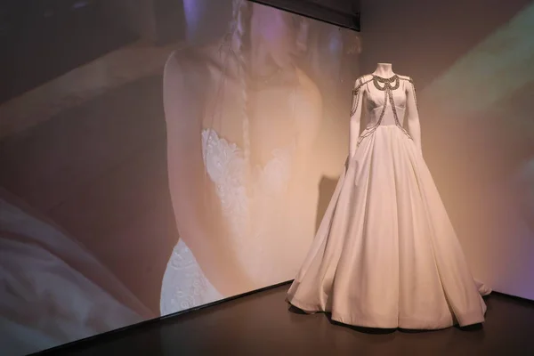 New York Aprile Presentazione Dell Abito Sposa Durante Collezioni Rivini — Foto Stock