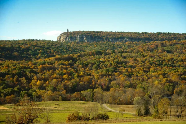 Höstens Landskap Vid Minnewaska State Park — Stockfoto