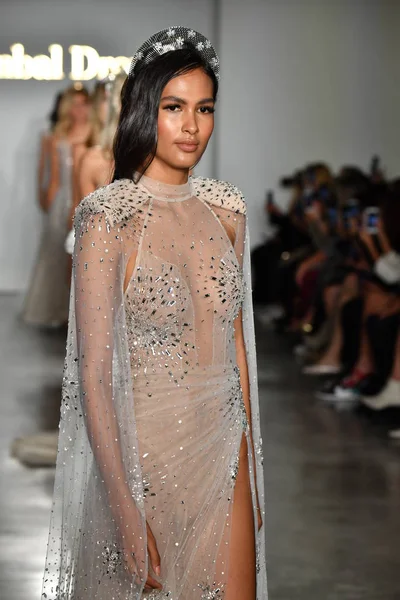 New York Oktober Modeller Går Runway Finalen Inbal Dror Fall — Stockfoto