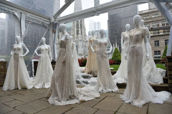 New York Oktober Präsentation Der Brautkollektion Lee Petra Grebenau Herbst — Stockfoto