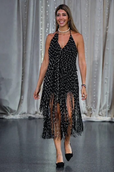 New York October Designer Walks Runway Lee Petra Grebenau Fall — 스톡 사진