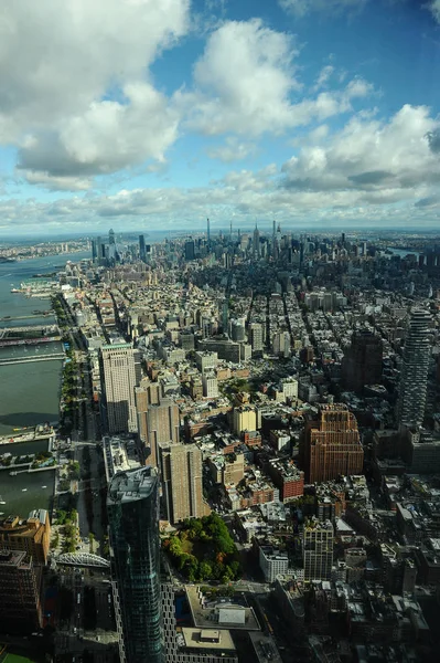 Widok Góry One World Trade Center Observatory Nowym Jorku — Zdjęcie stockowe
